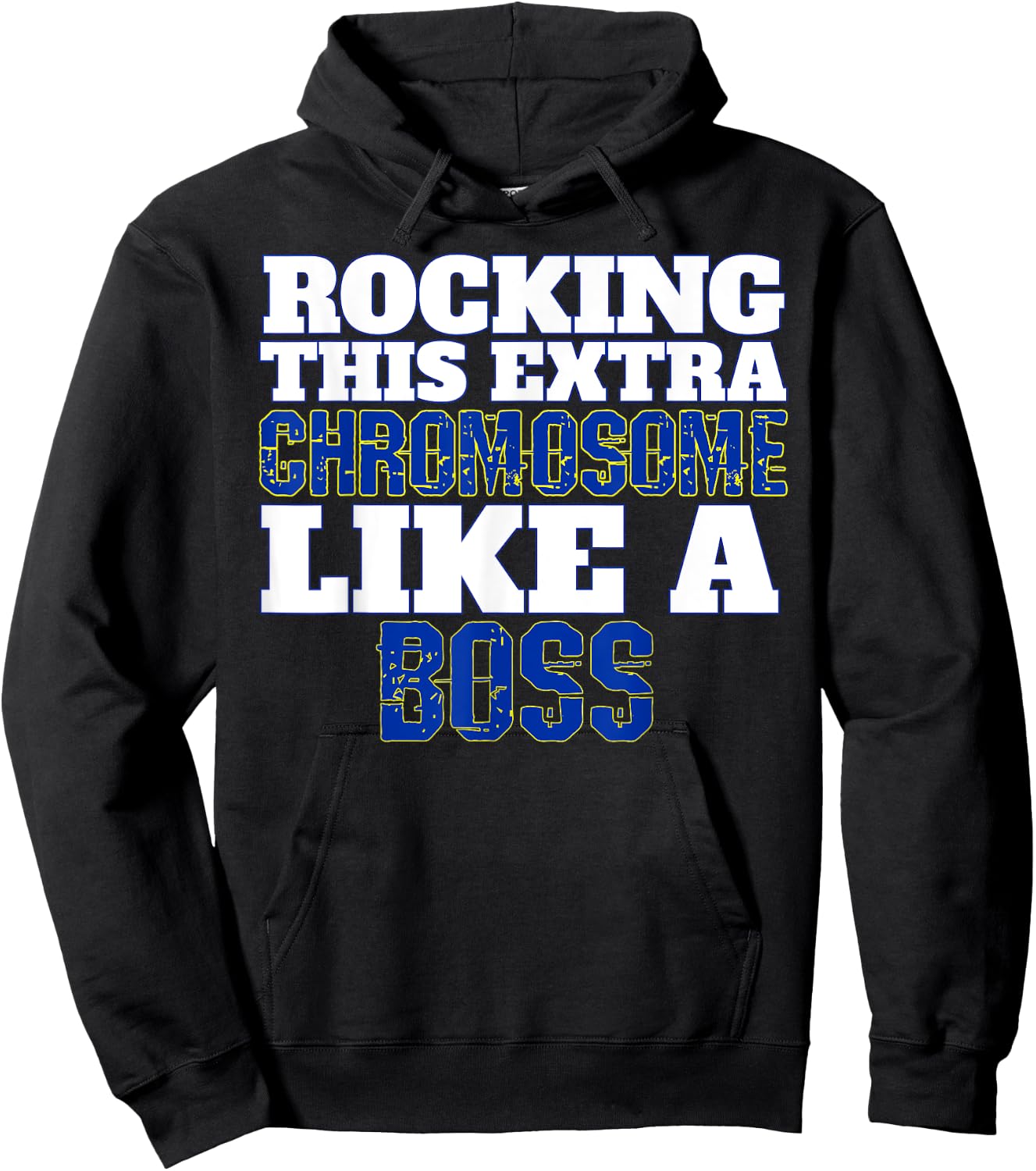 Down Syndrome Awareness Shirts Rocking Like A Boss Hoodie - Hoodie | Black
