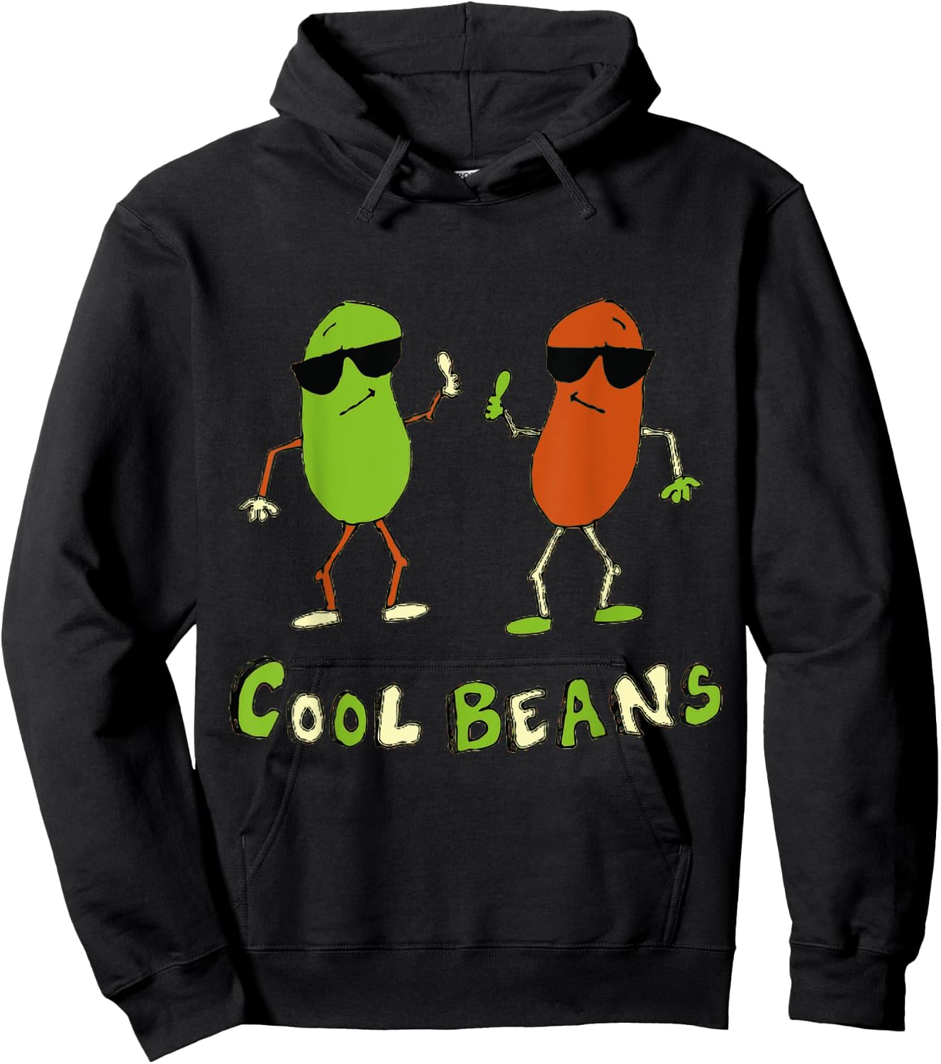 Retro 80's Cool Beans Hoodie - Hoodie | Black