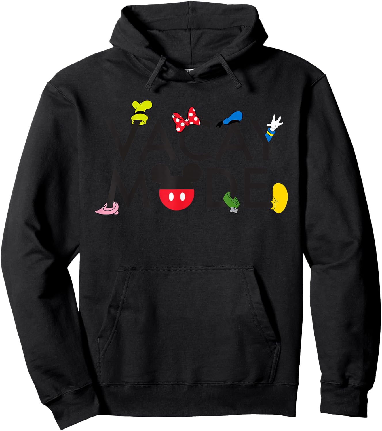 Disney Characters Vacay Mode Hoodie - Hoodie | Black