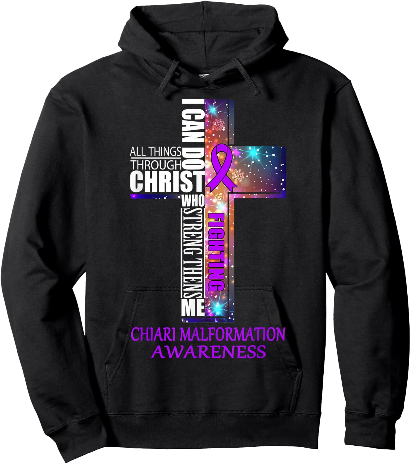 Chiari Malformation Awareness Shirt Shirt Hoodie - Hoodie | Black