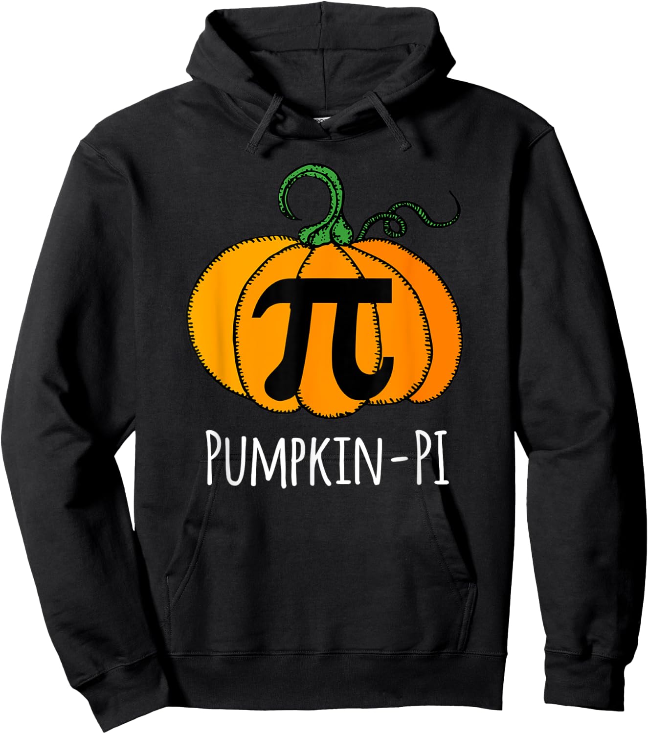 Funny Pumpkin Pi Halloween Costume Math Day Orange Hoodie - Hoodie | Black