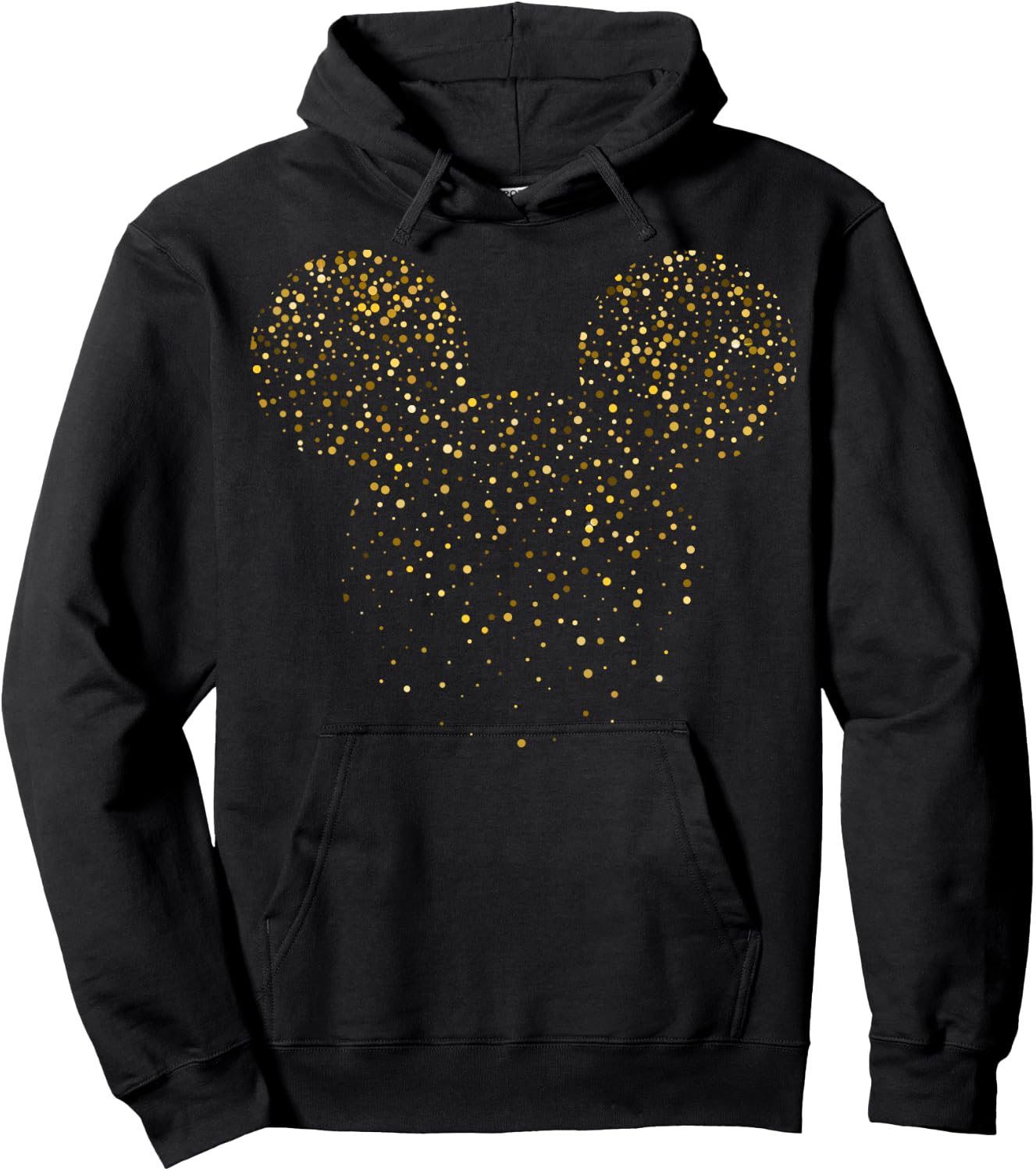 Disney New Year's Mickey Mouse Confetti Small Hoodie - Hoodie | Black