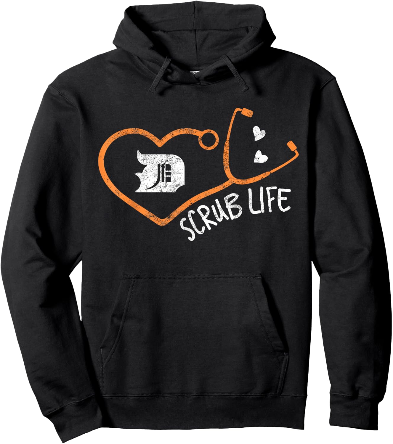 Scrub Life Detroit Michigan Nurse Medical Professional Gift Hoodie - Hoodie | Black
