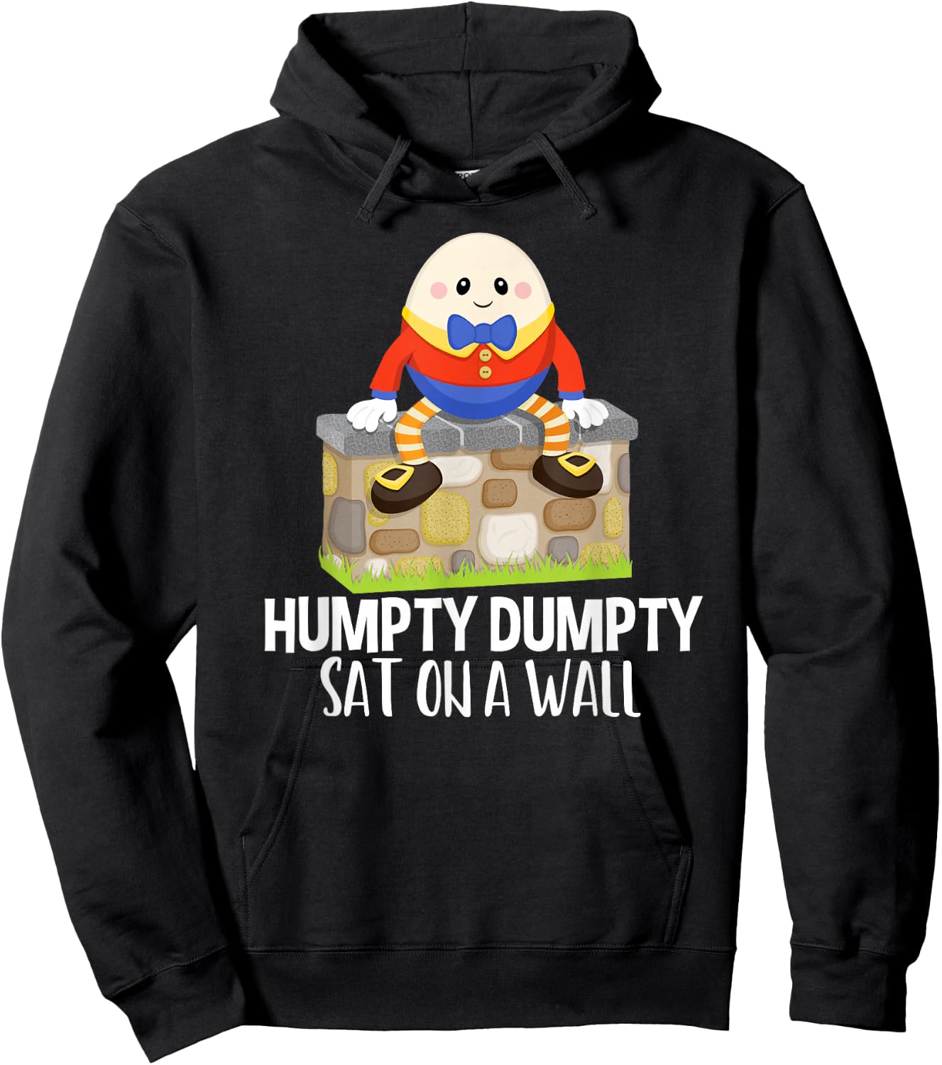 Humpty Dumpty Kids Nursery Rhyme Hoodie - Hoodie | Black