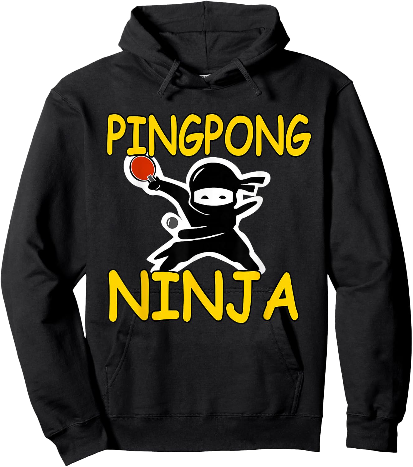 Ping Pong Ninja Women Funny Gift Champion T Shirt Hoodie - Hoodie | Black