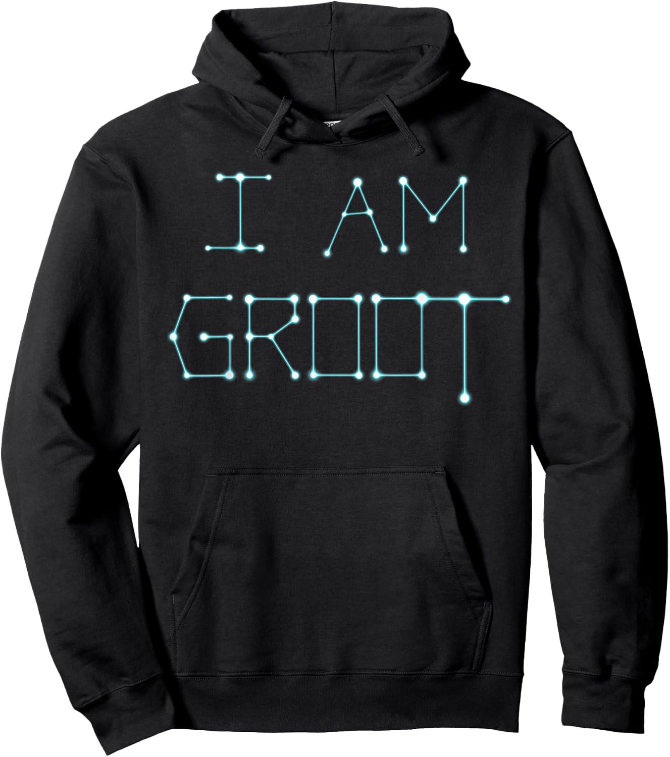 Marvel Guardians Vol.2 I AM GROOT Stars Graphic Hoodie - Hoodie | Black