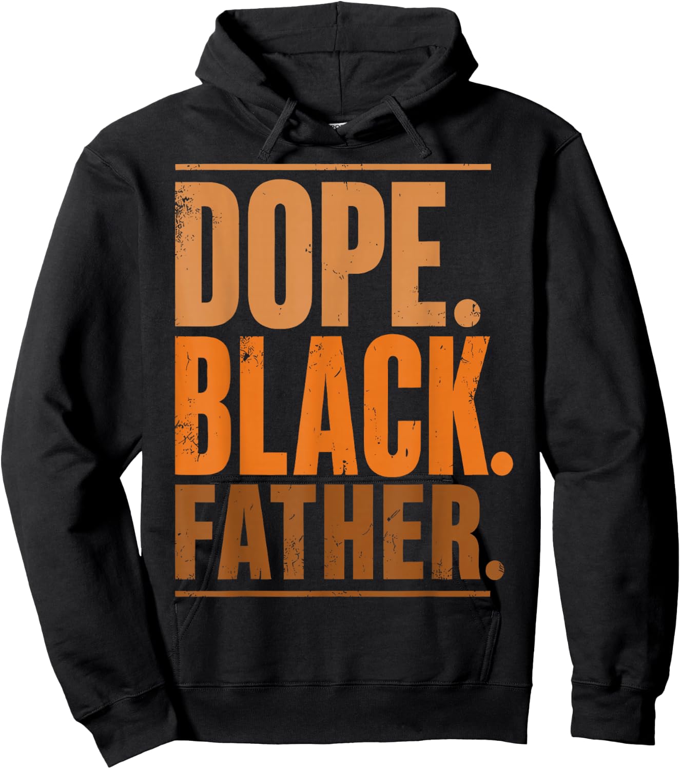 Fathers Day Dope Black Father African American Pride Dad Hoodie - Hoodie | Black