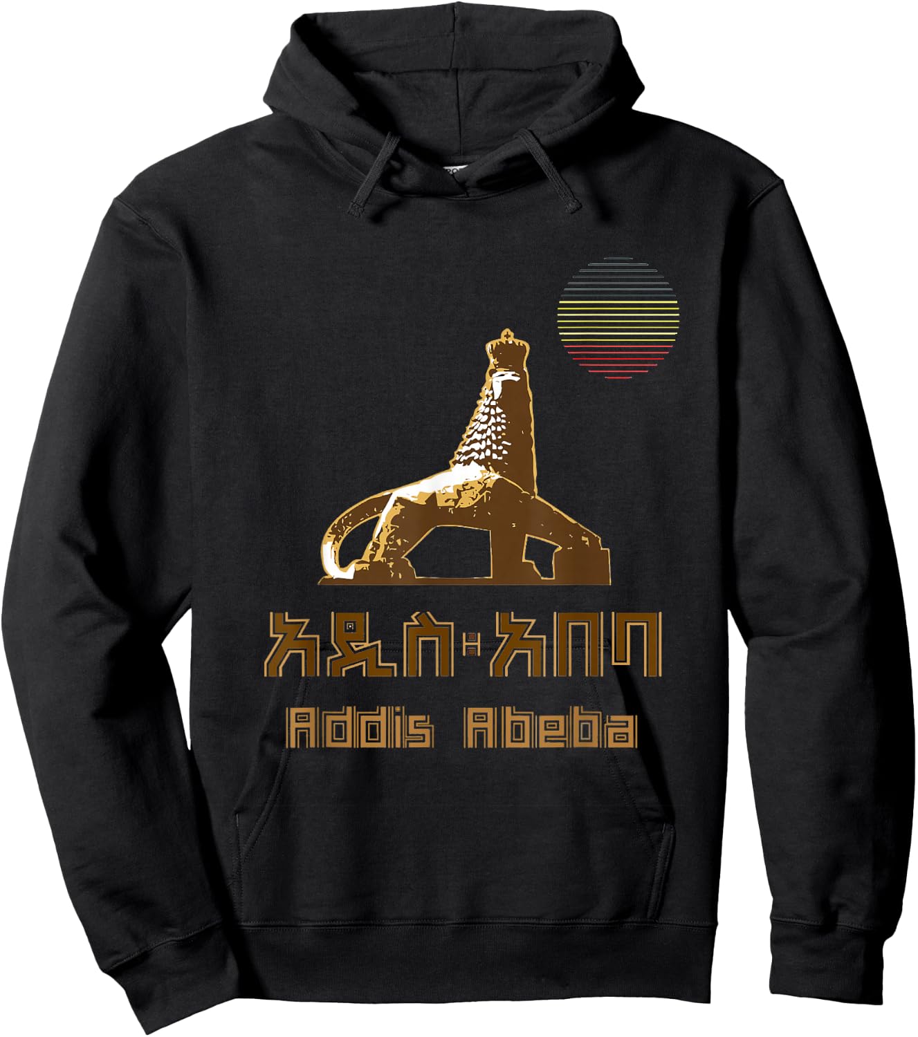 Love Ethiopia Addis Ababa city shirt Ethiopian t shirt gift Hoodie - Hoodie | Black