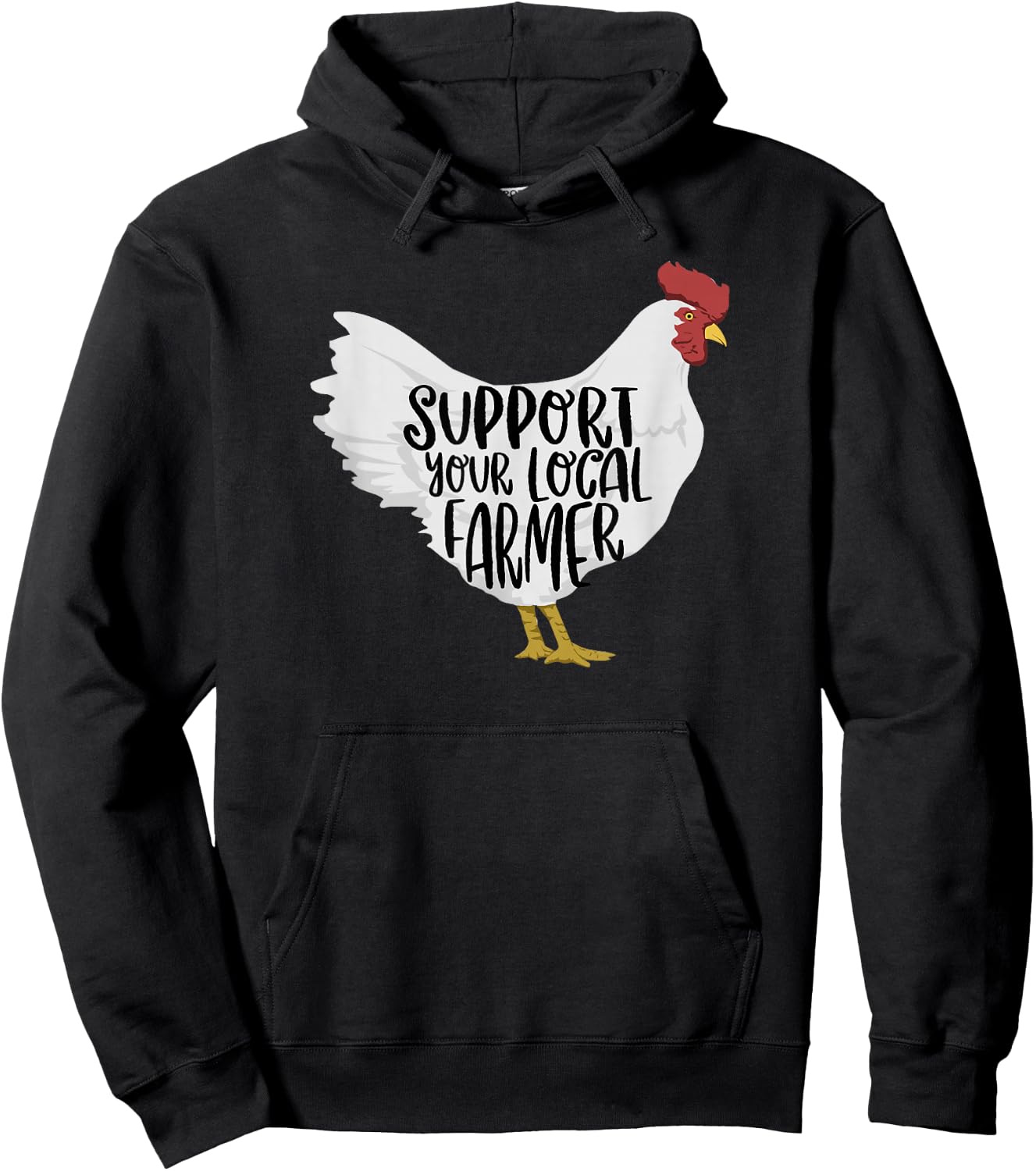 Support Your Local Farmer Hoodie - Hoodie | Black