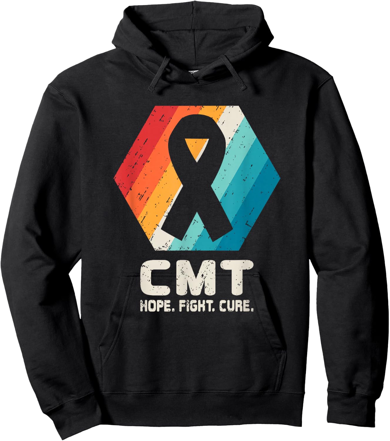 Charcot-Marie-Tooth Disease T Shirt CMT Awareness Gift Hoodie - Hoodie | Black