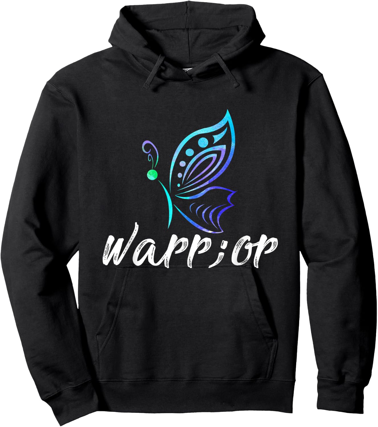 Semicolon Butterfly Shirt - Suicide Prevention Awareness Hoodie - Hoodie | Black