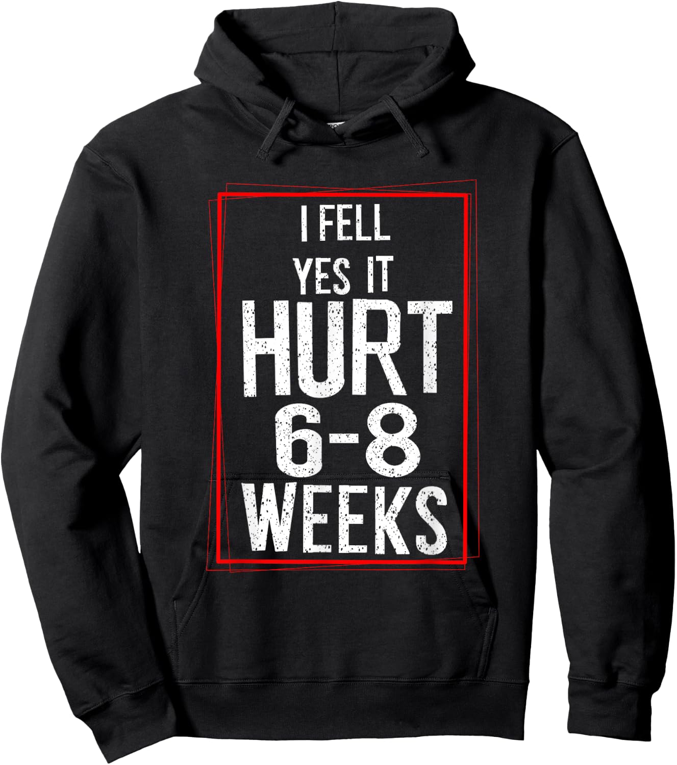 Cool I Fell Yes It Hurt | Funny Broken Bone Surgery Gift Hoodie - Hoodie | Black