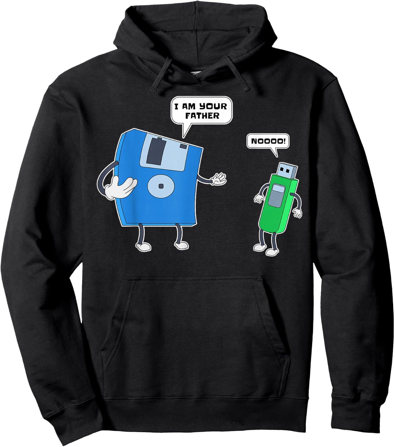 Computer Engineering I Father & Son Floppy Disk Engineer Short Sleeve Hoodie - Hoodie | Black