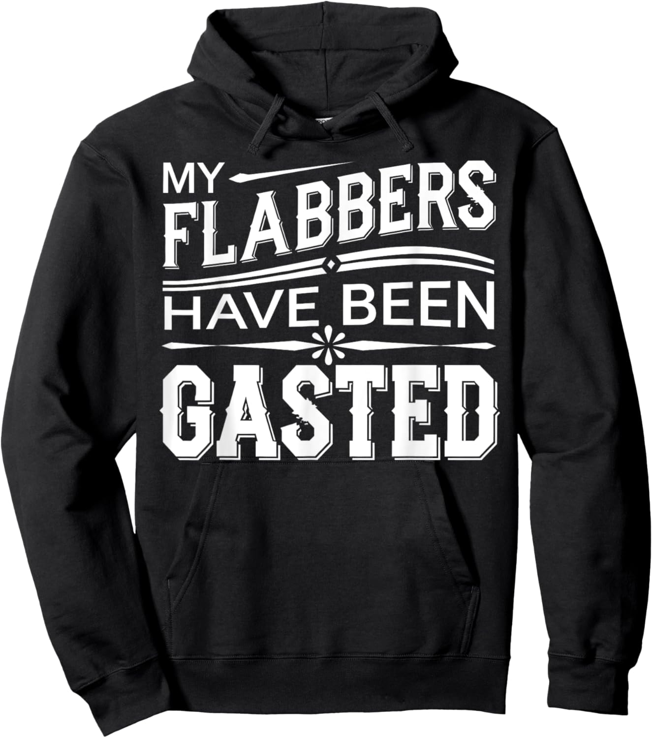 Flabbergasted Funny Sarcastic Gastric Bypass Surgery Gift Hoodie - Hoodie | Black
