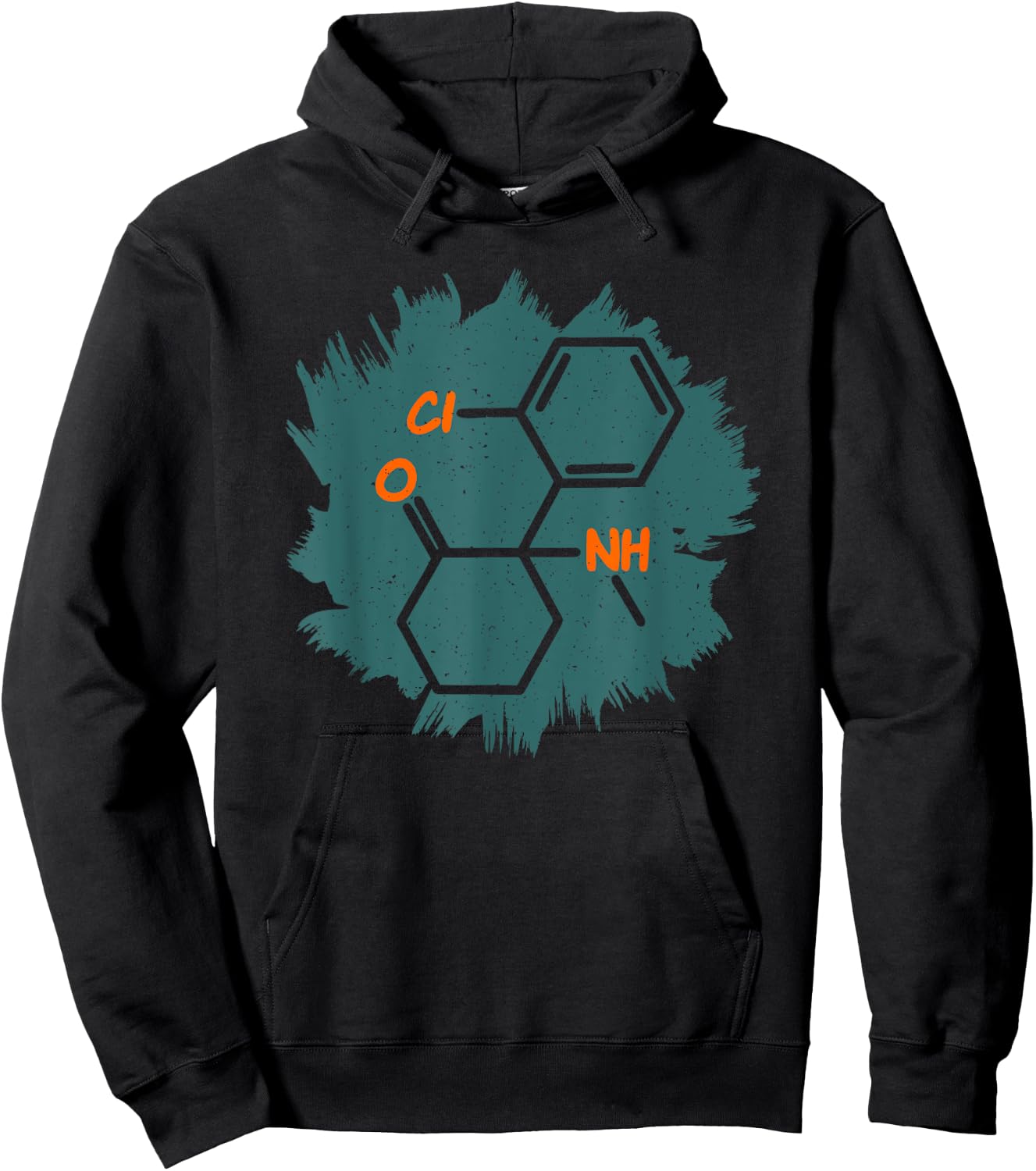 Ketamine Molecule | Anesthetic Drug T Shirt Hoodie - Hoodie | Black