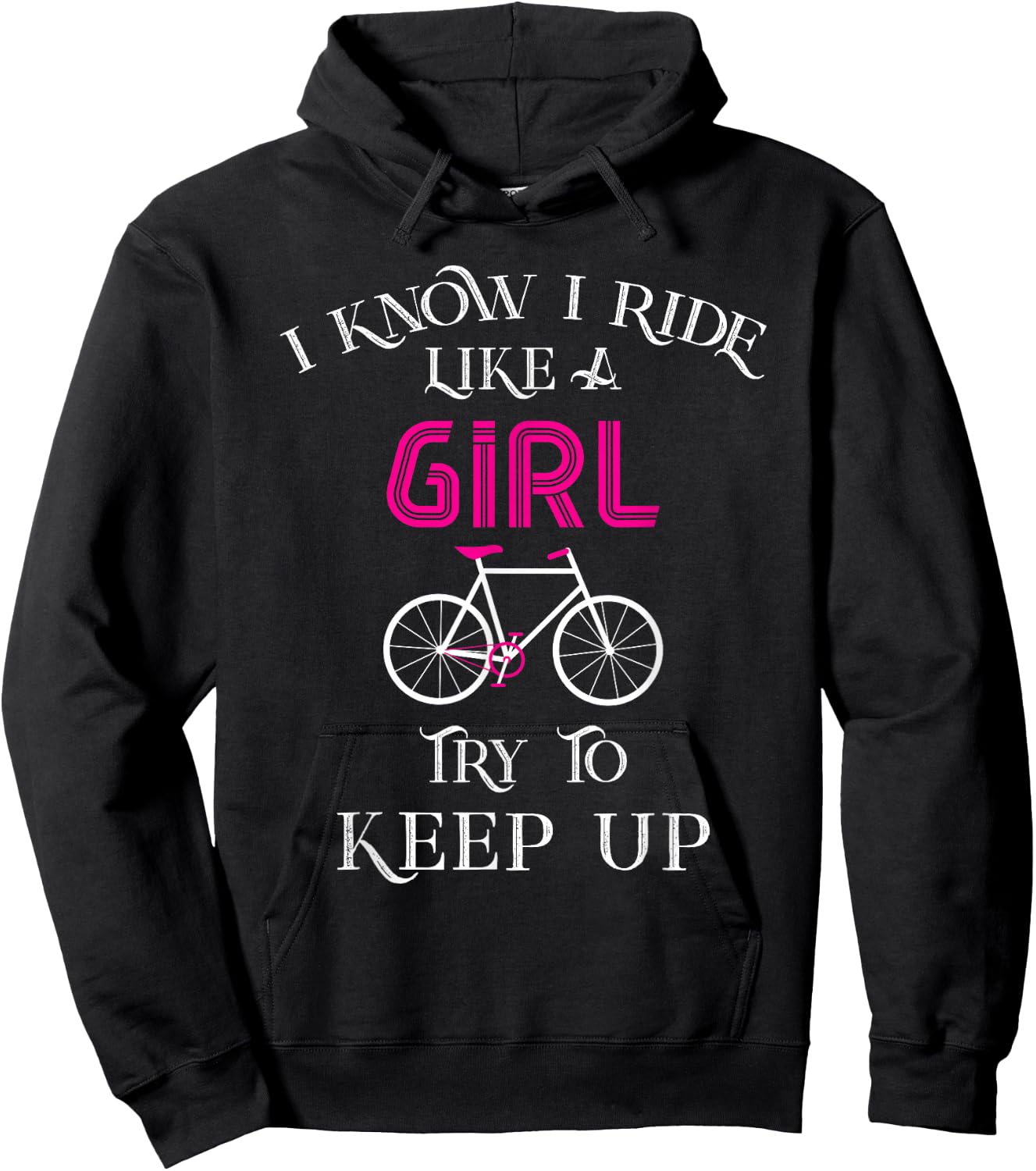 Cute Bicycle Bike Shirt Woman Girl Birthday Mothers Day Gift Hoodie - Hoodie | Black