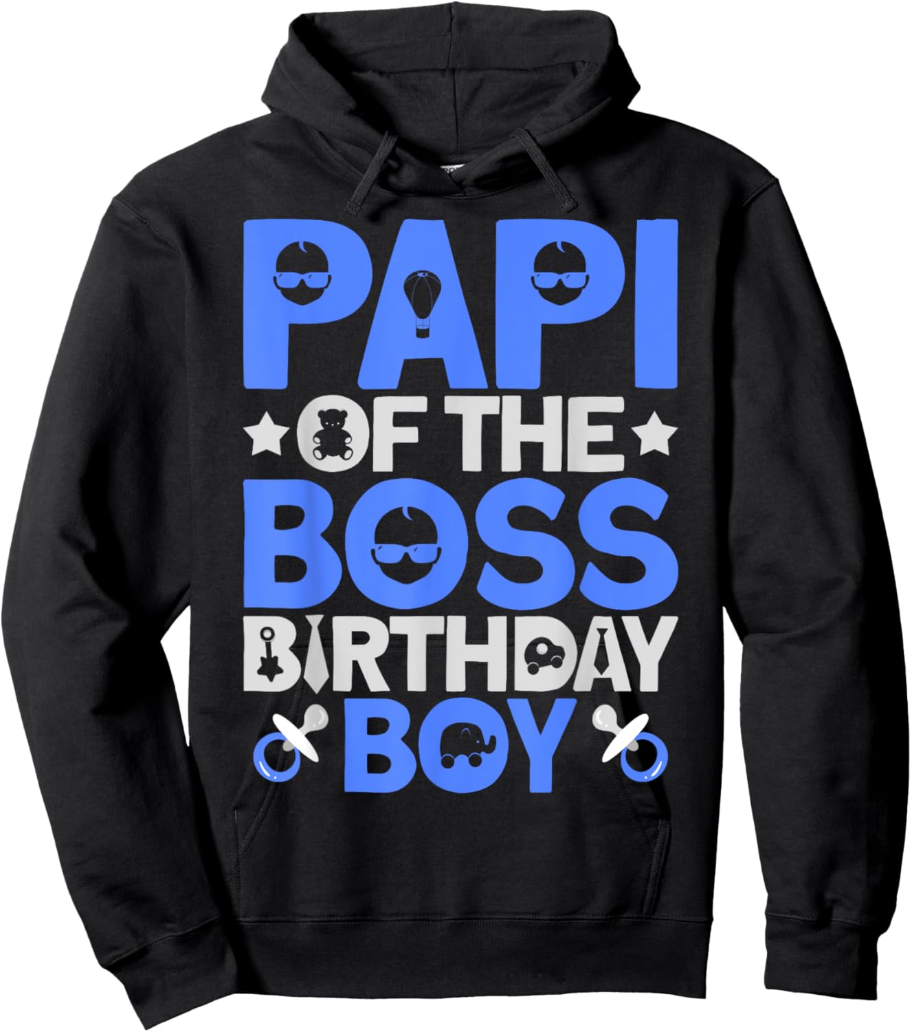 Papi Of The Boss Birthday Party Outfit Like A Boss Papi Hoodie - Hoodie | Black