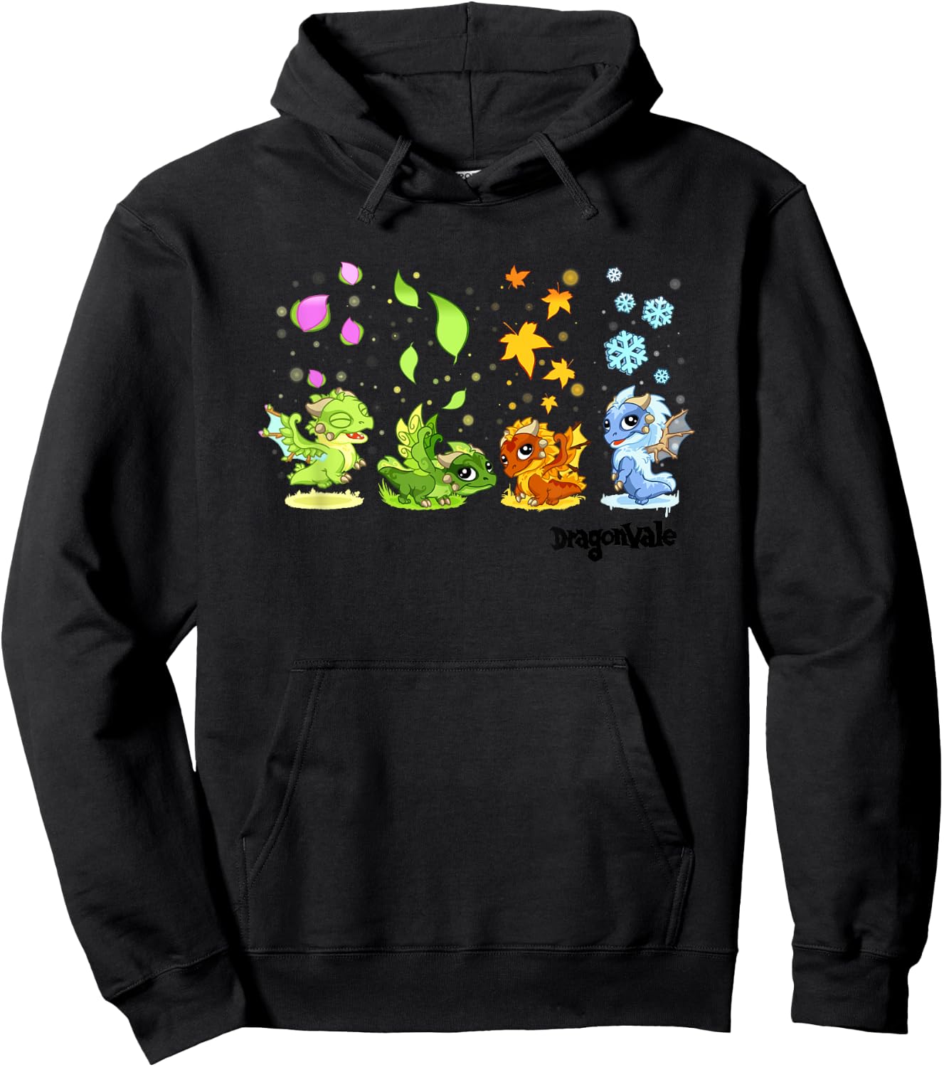 DragonVale: The Four Seasonal Dragon Hoodie - Hoodie | Black