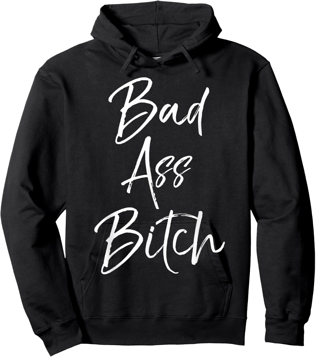 Bad Ass Bitch Shirt Funny Gift Ladies Hoodie - Hoodie | Black