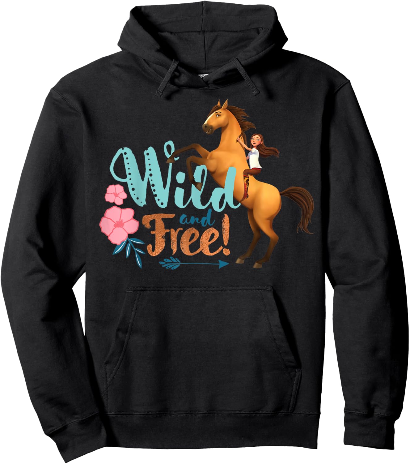 DreamWorks Spirit Riding Free Spirit Wild and Free Hoodie - Hoodie | Black