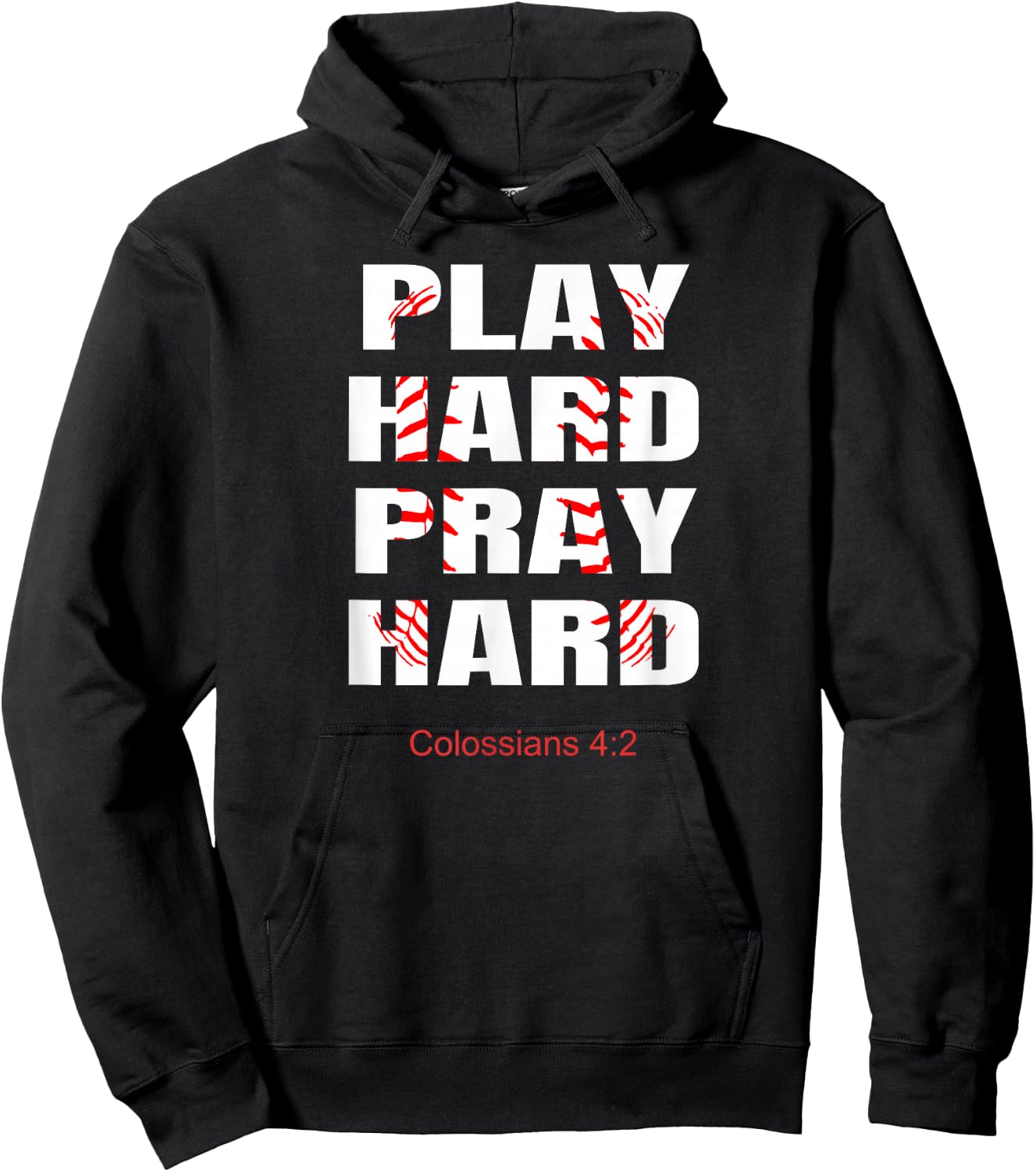Baseball Player Christian Athletic Wear Bible Verses Athlete Hoodie - Hoodie | Black