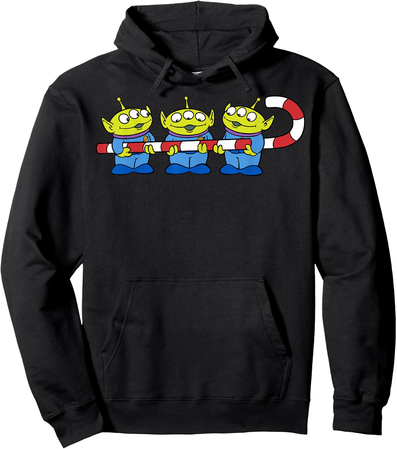 Disney Pixar Toy Story Aliens Candy Cane Christmas Hoodie - Hoodie | Black