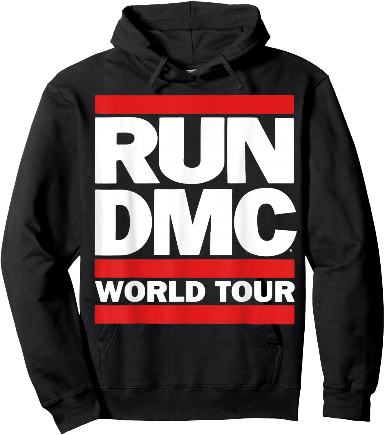 Run DMC Official World Tour Logo Hoodie - Hoodie | Black