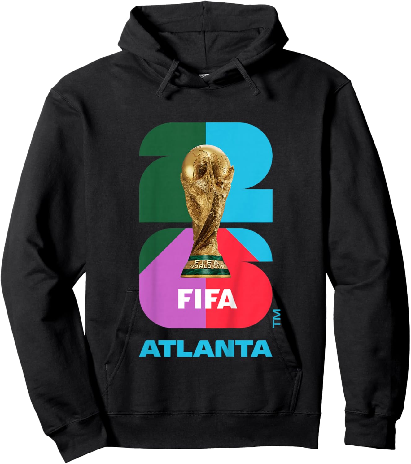 Kids FIFA World CUP26 Atlanta Trophy Color Hoodie - Hoodie | Black