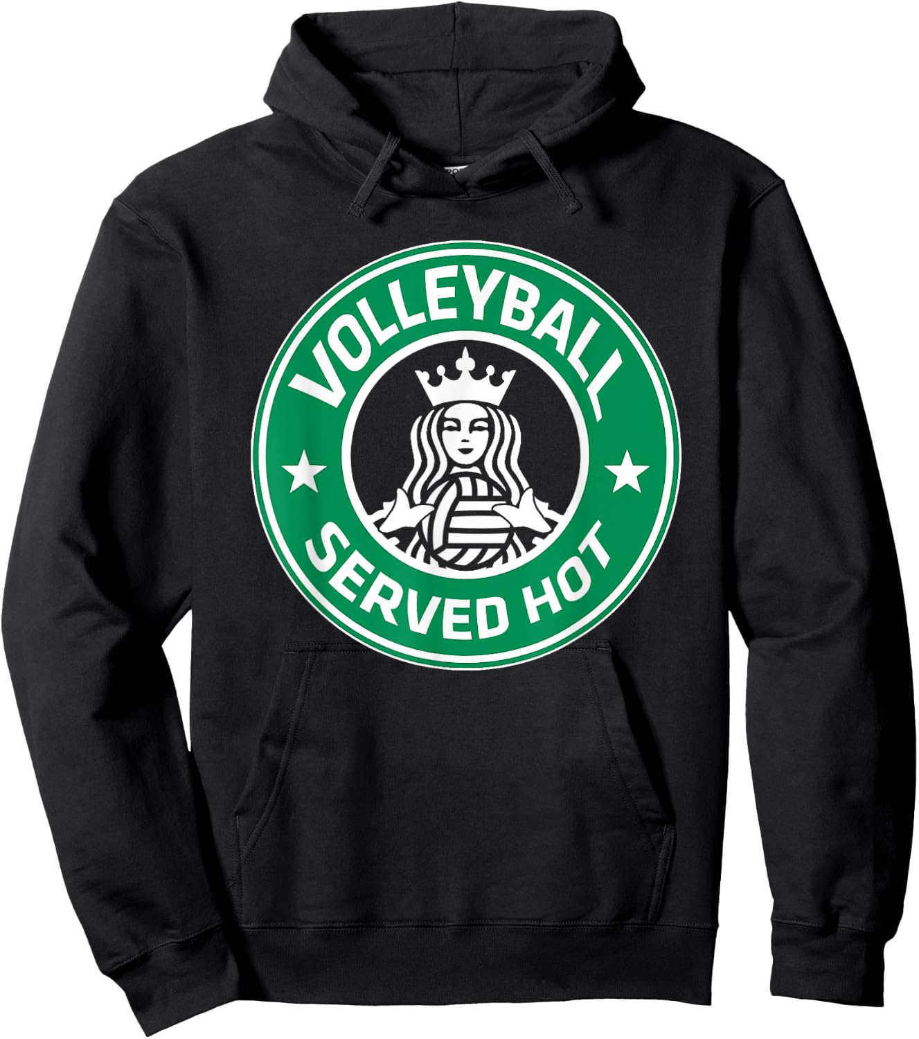Volleyball Served Hot - Great Volleyball Player Hoodie - Hoodie | Black