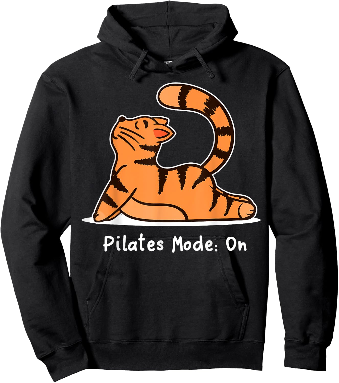Cute Kitten Cat Pilates Fitness Training Workout Hoodie - Hoodie | Black