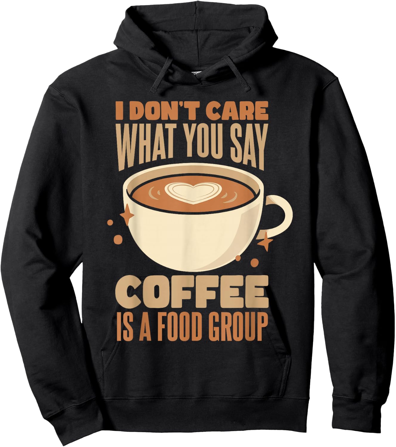 Coffee Lover | Coffee Is A Food Group Caffeine Lover Barista Hoodie - Hoodie | Black