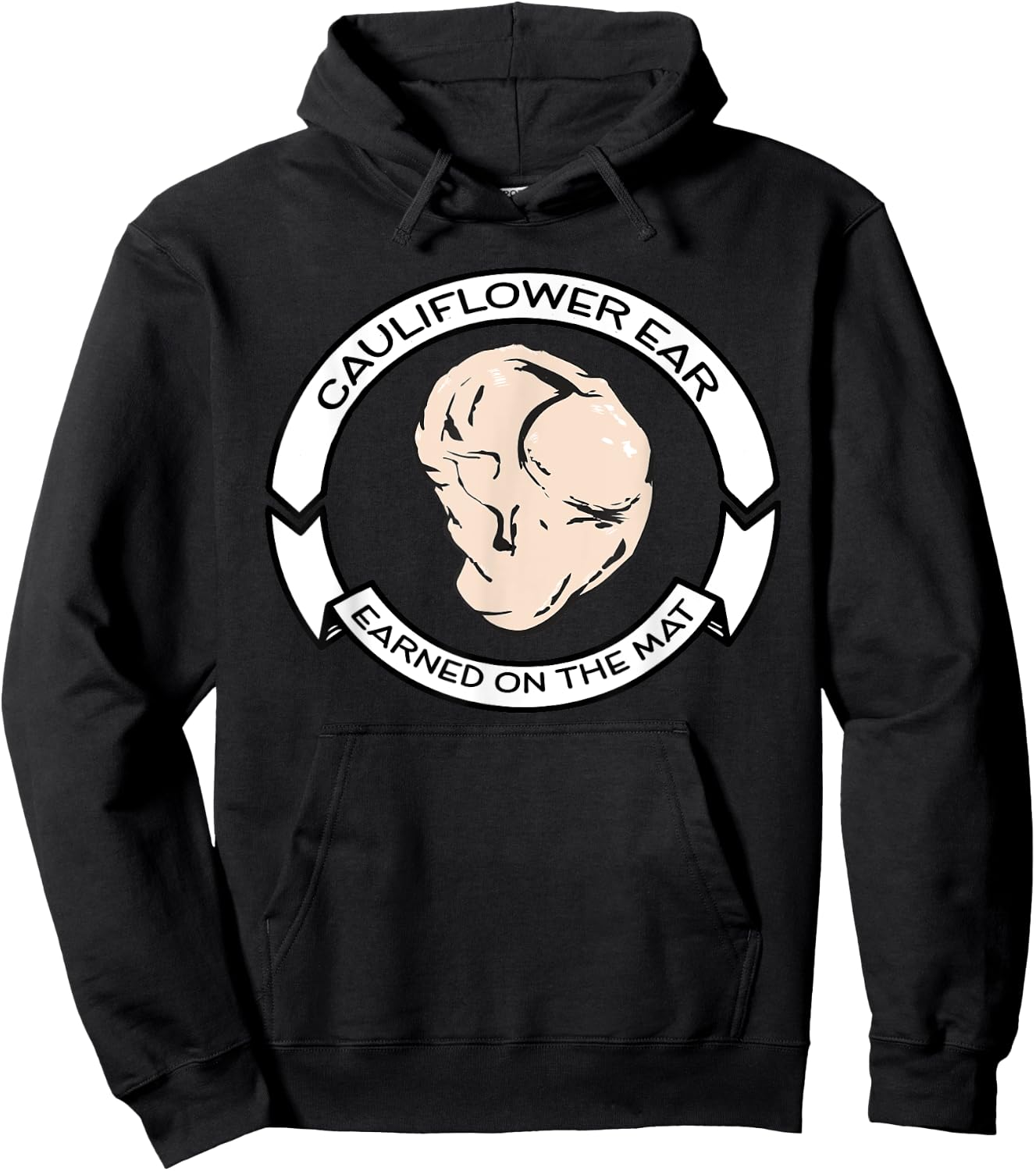 Cauliflower Ear -Brazilian Jiu-Jitsu, MMA, Wrestling Hoodie - Hoodie | Black