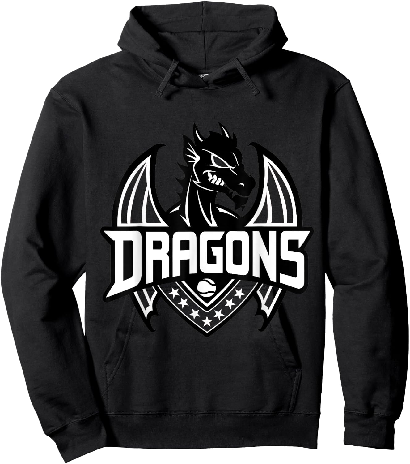 Dragons Baseball Hoodie - Hoodie | Black