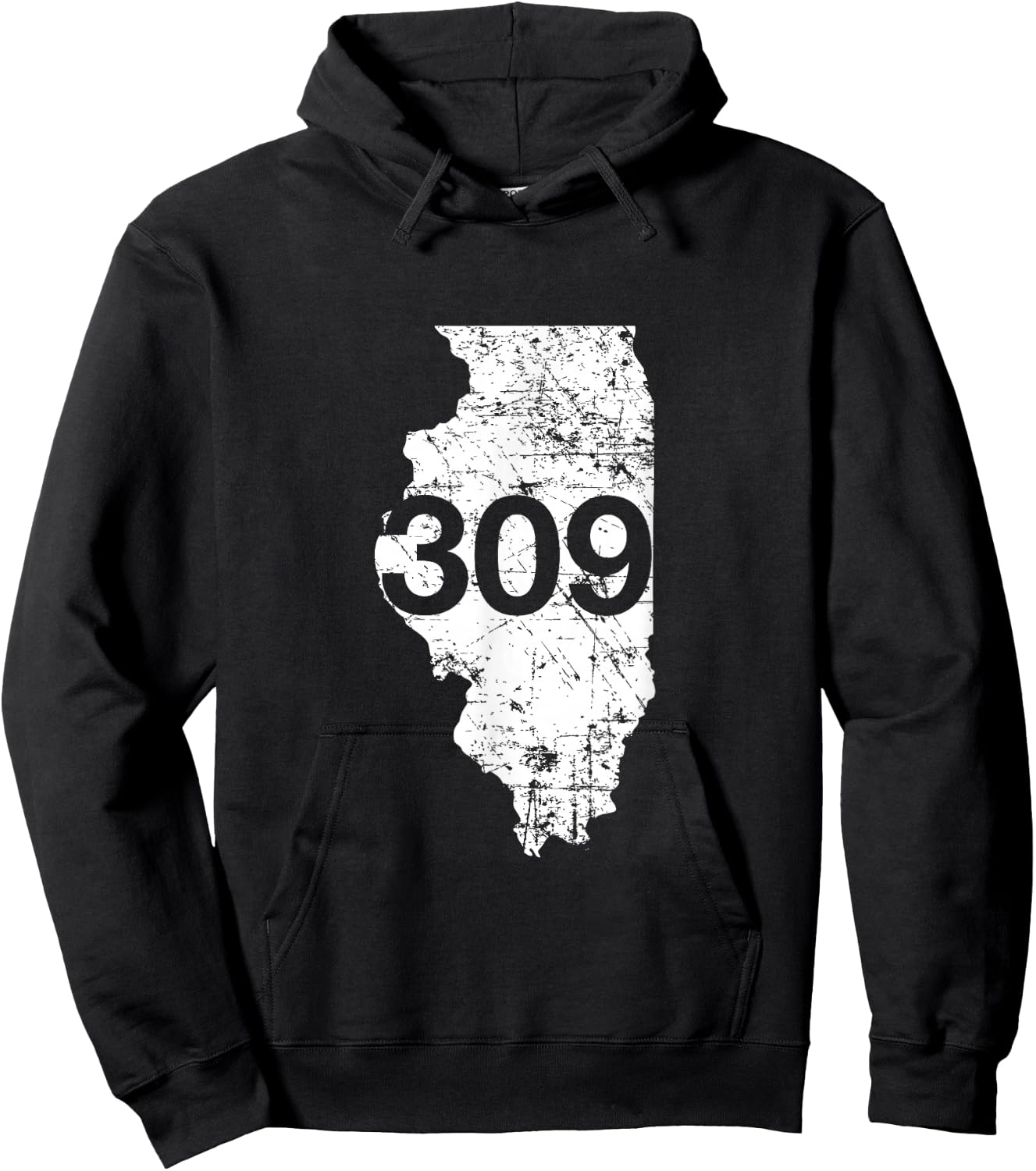 Peoria Pekin Area Code 309 Shirt, Illinois Souvenir Gift Hoodie - Hoodie | Black