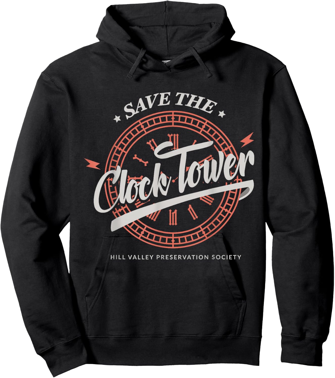 Save The Clock Tower - Movie Quote Hoodie - Hoodie | Black
