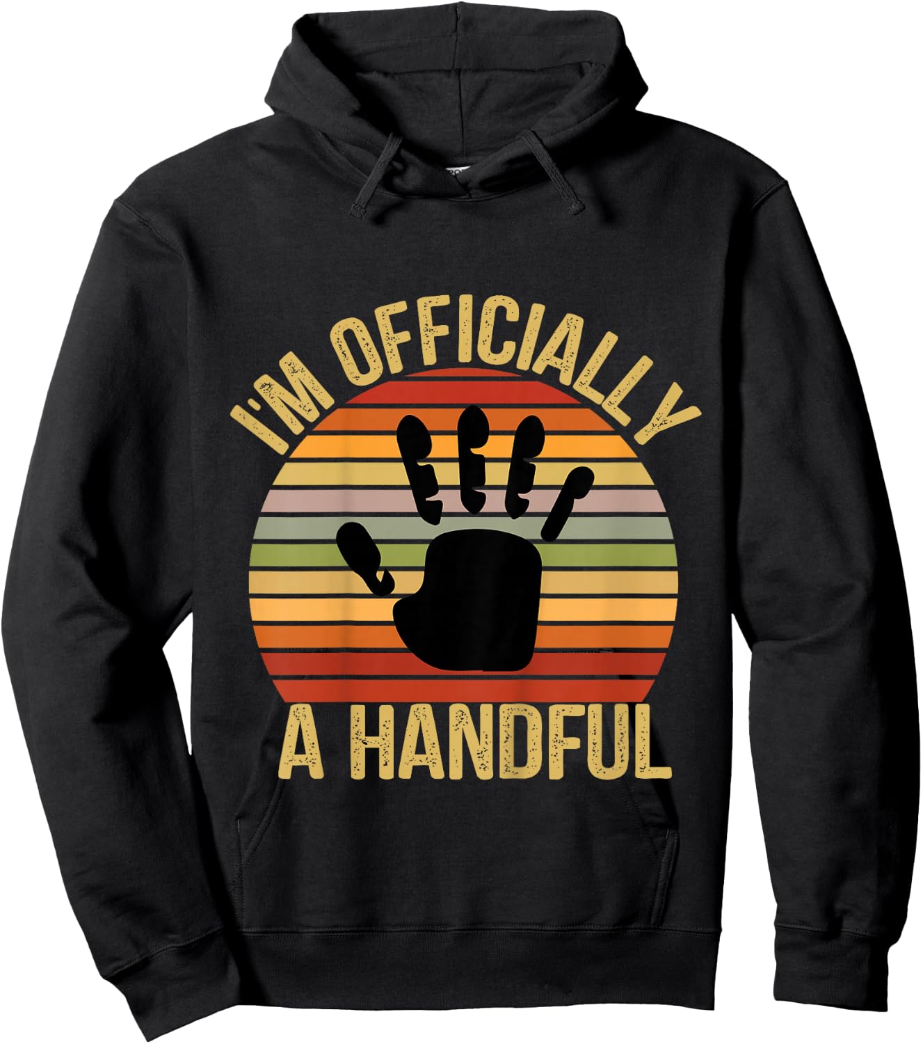 I'm Officially A Handful Five Cute 5th Birthday Turning 5 Hoodie - Hoodie | Black