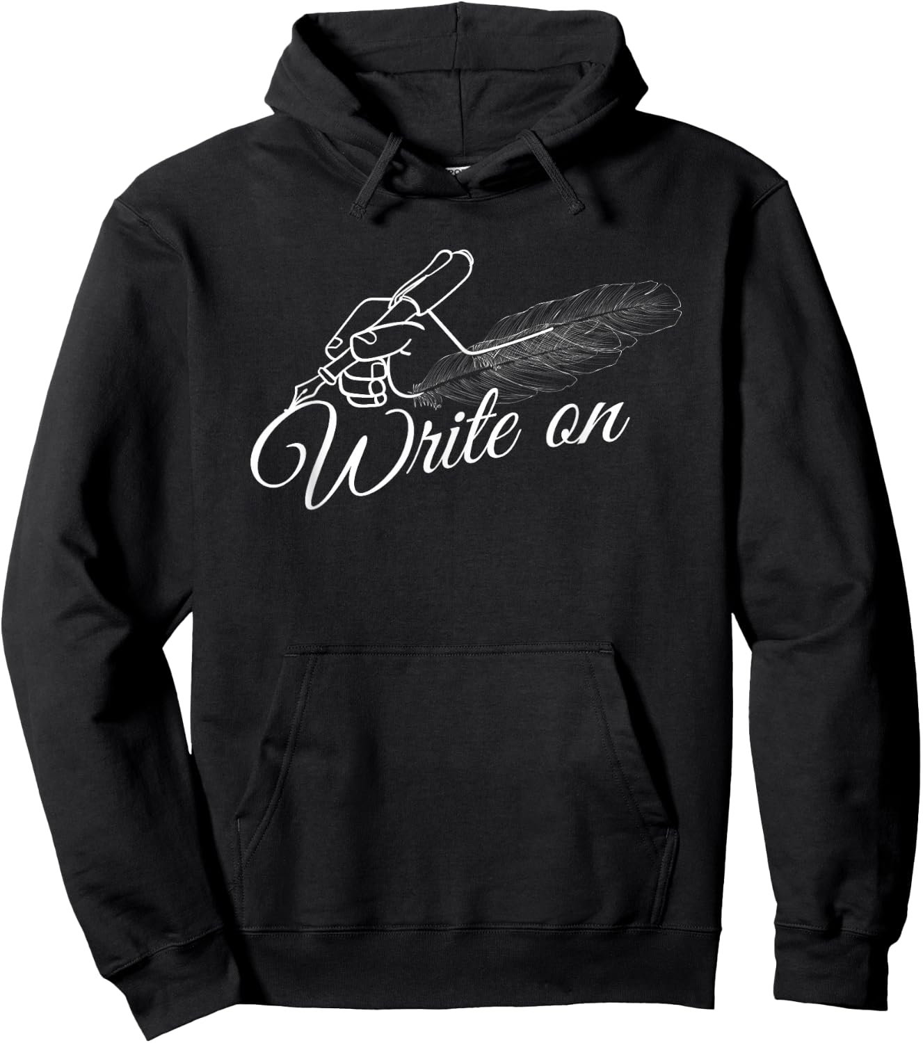 Writing on Graphic Funny Authors Gift Hoodie - Hoodie | Black