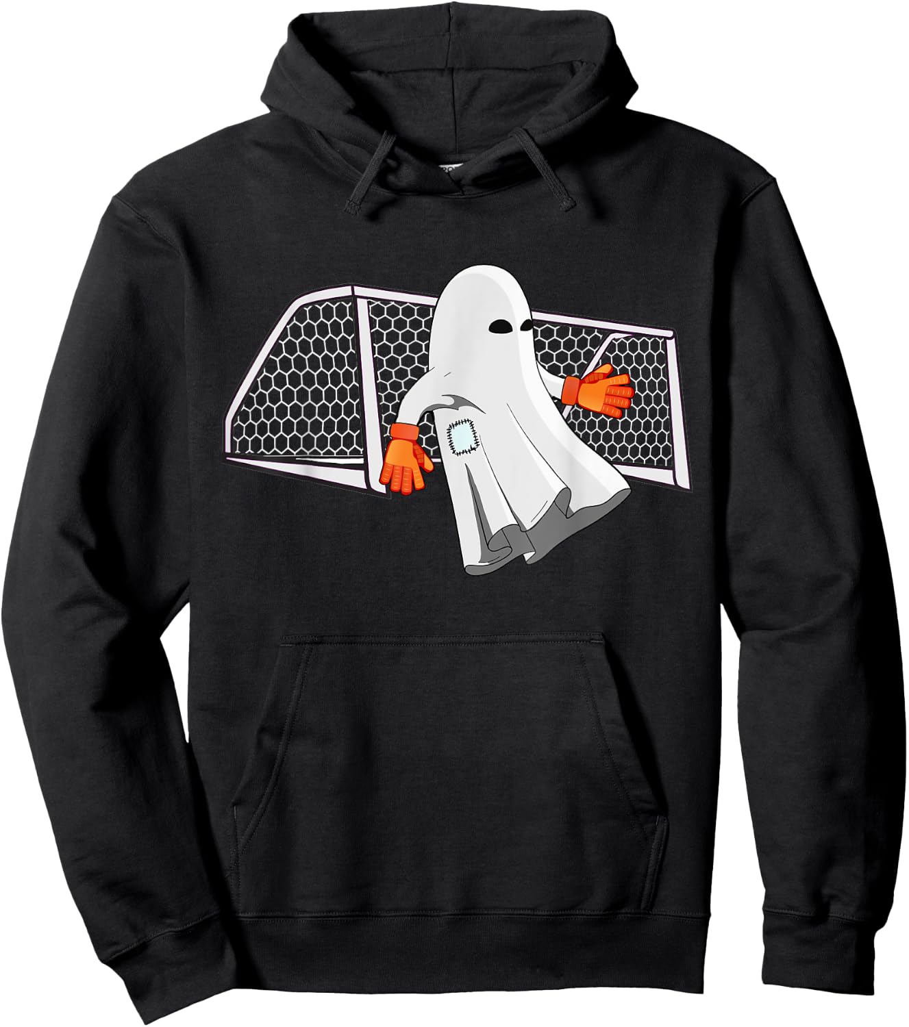Soccer Halloween Shirt Goalkeeper Ghost Costume For Kids Hoodie - Hoodie | Black