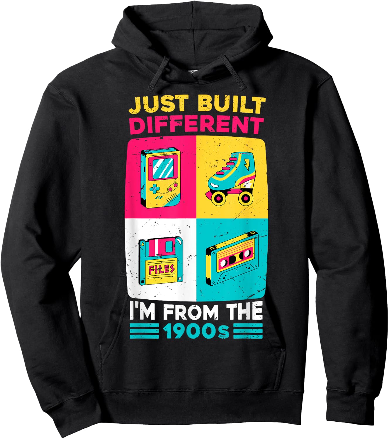 Funny Just Built Different - I'M From The 1900S Retro Hoodie - Hoodie | Black