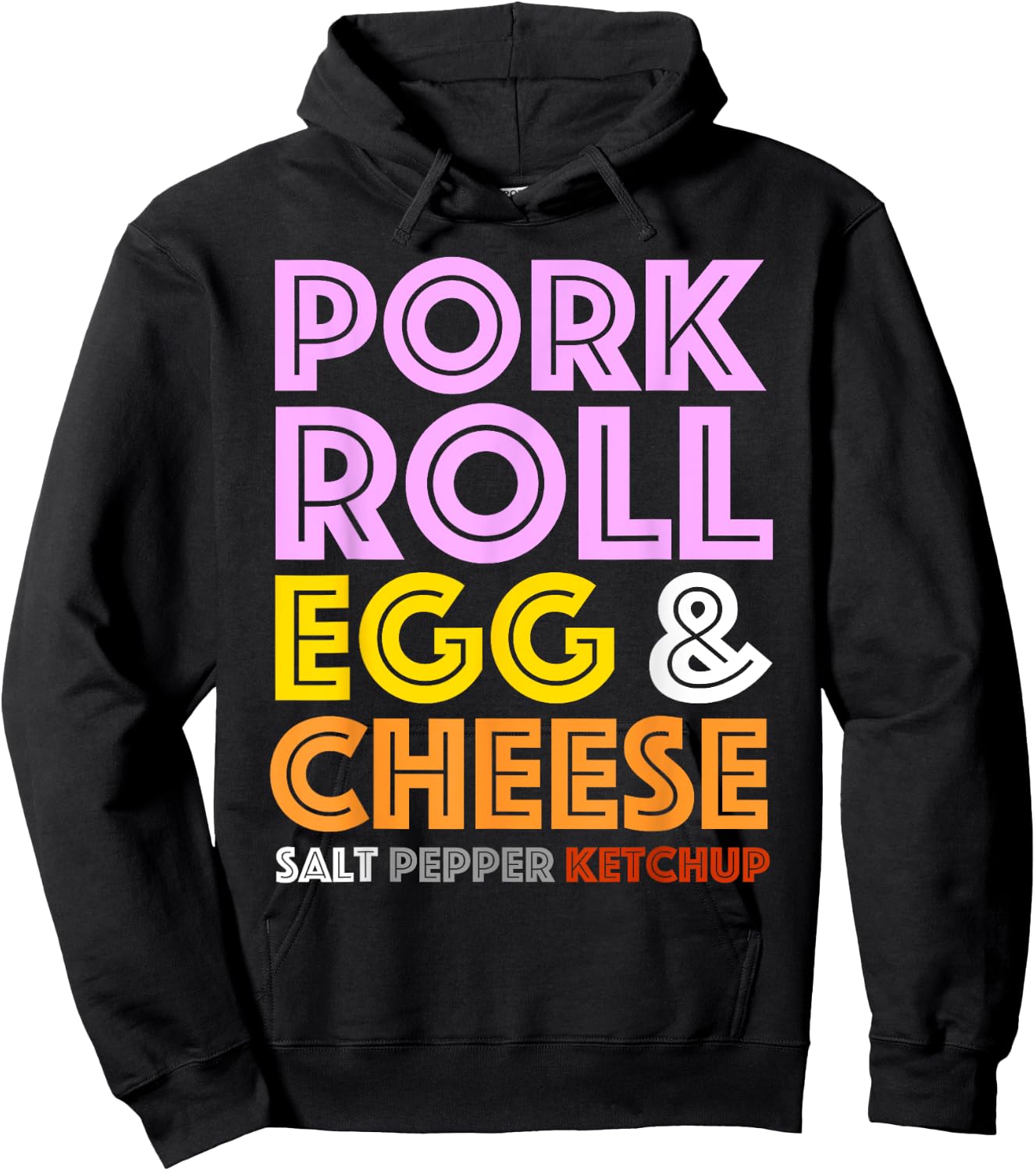 Pork Roll - New Jersey Pork Roll Egg and Cheese Hoodie - Hoodie | Black