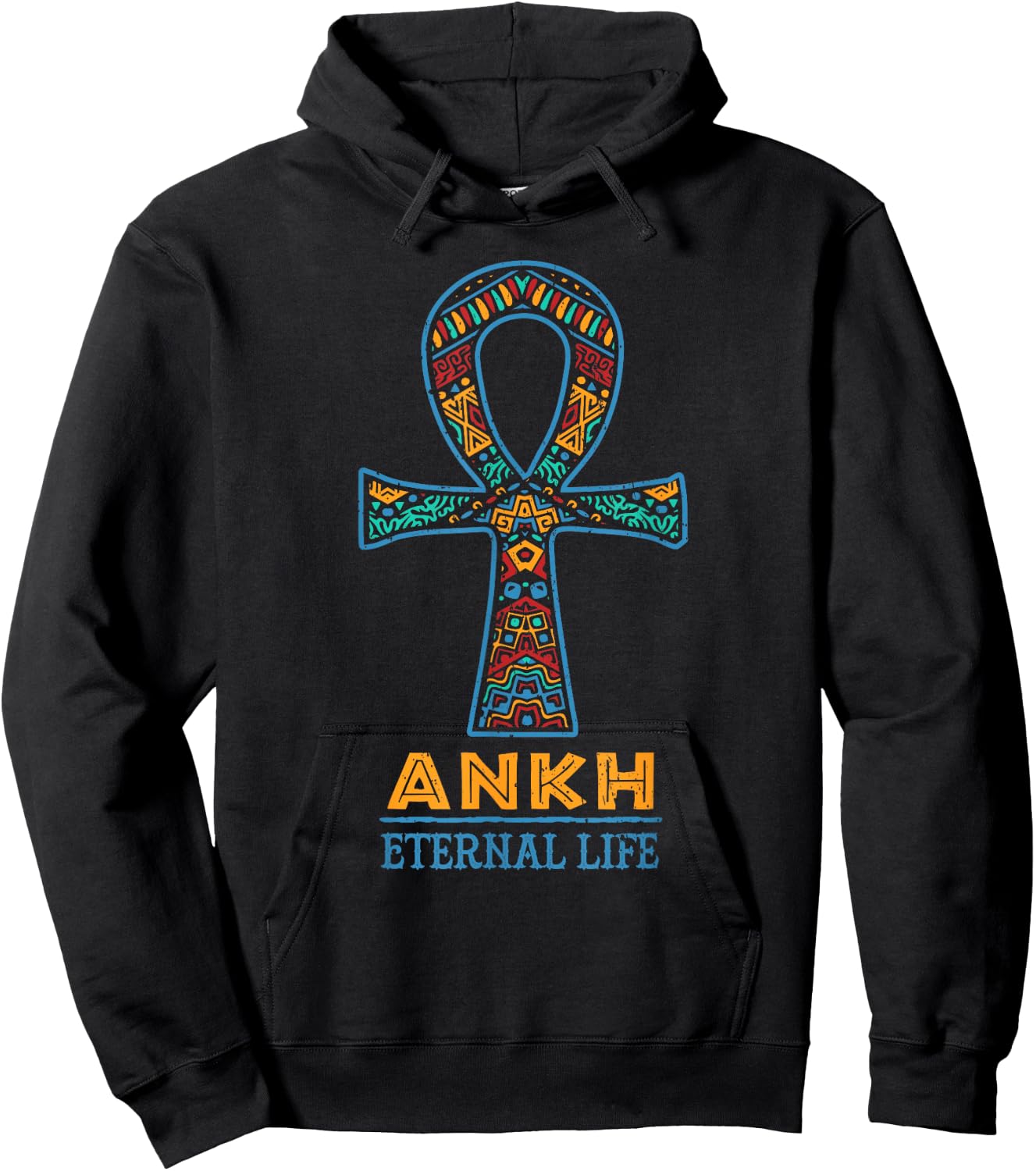 Black History African American Ankh Cross Juneteenth Hoodie - Hoodie | Black