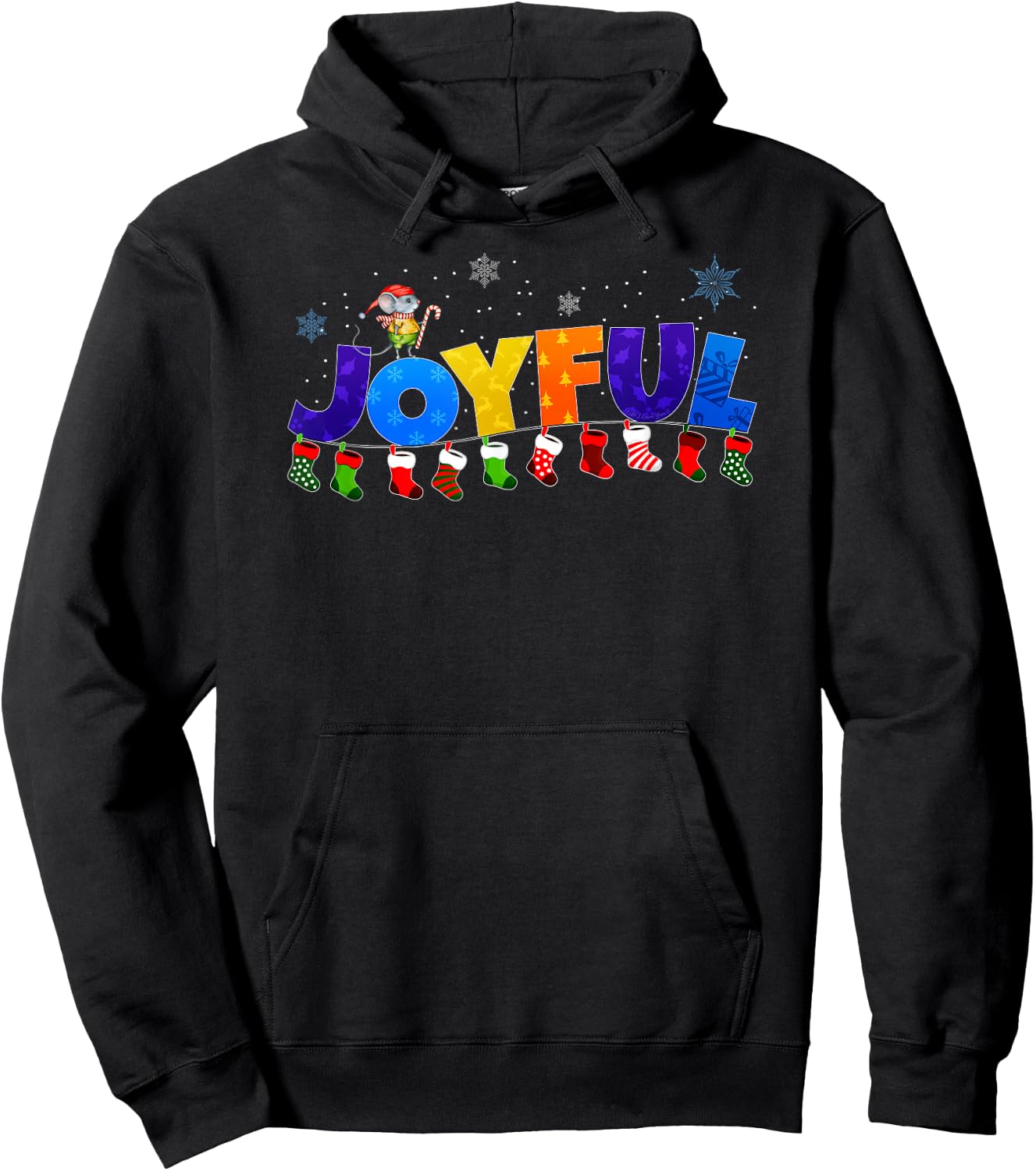 Life I Love You Adult Christmas - Black - Small - Short Sleeve - Festive Holiday Design - Casual Hoodie - Hoodie | Black
