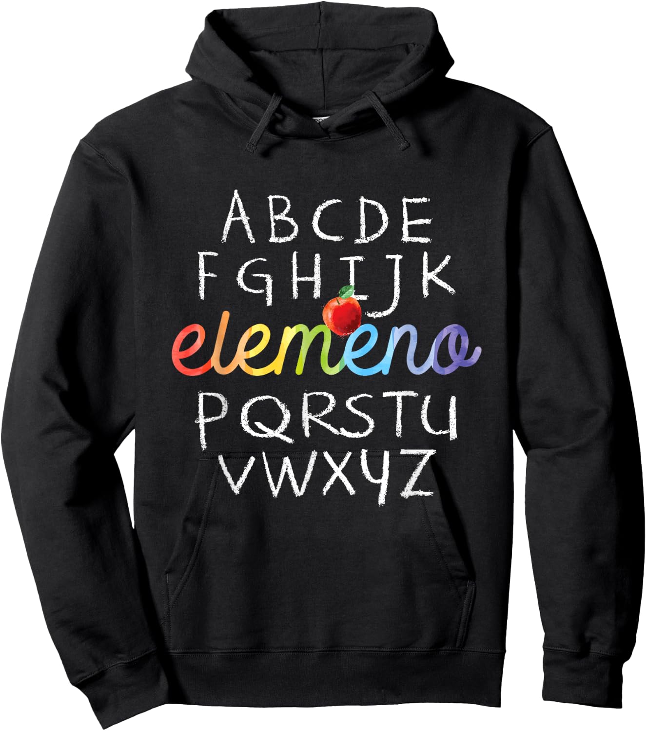 Elemeno Alphabet - Preschool Nursery - School Teacher Hoodie - Hoodie | Black