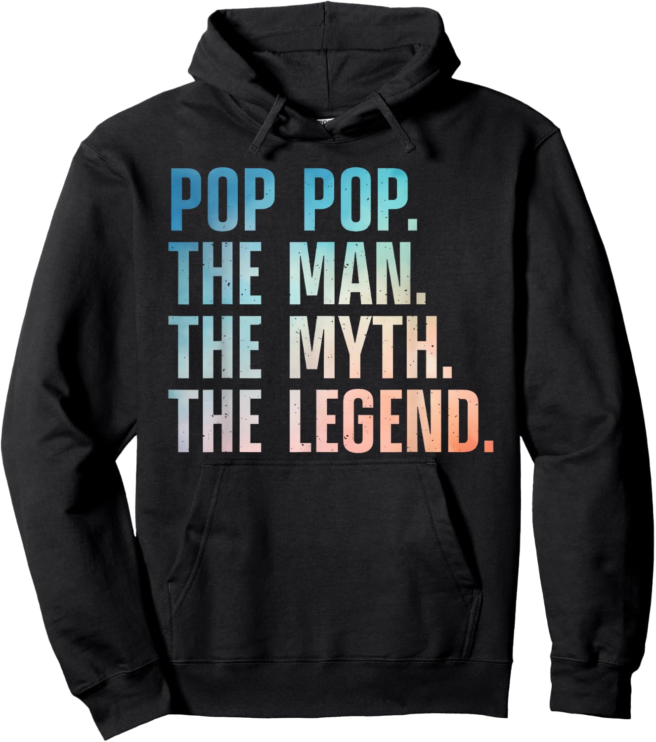 Pop Pop Art For Grandpa Grandfather From Grandkids Pop Pop Hoodie - Hoodie | Black