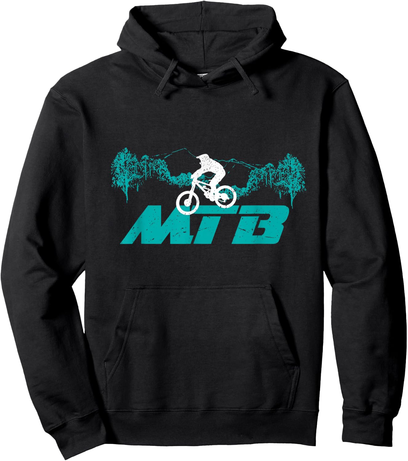 Mountain Bike - MTB Downhill Biking Biker Gift Hoodie - Hoodie | Black