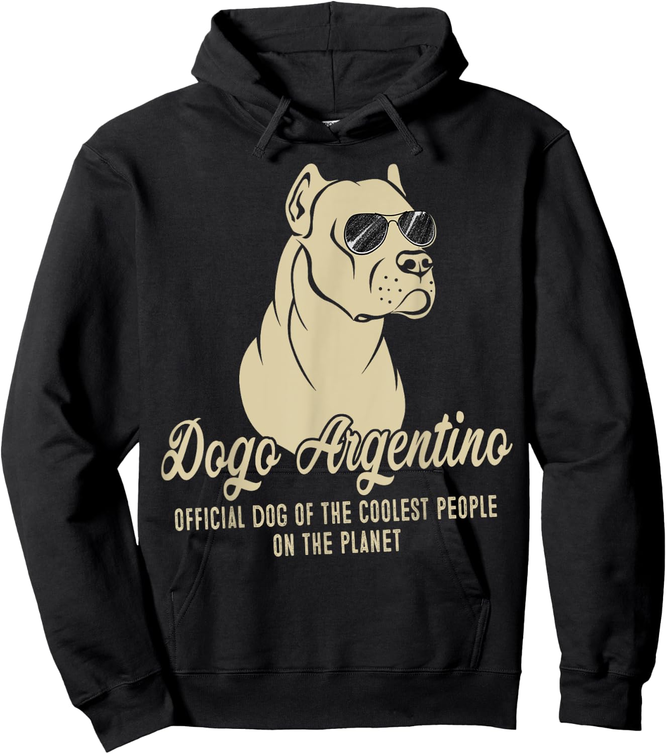Retro Vintage Dogo Argentino Dog Official Dog On The Planet Men Women Girls Kids Hoodie - Hoodie | Black