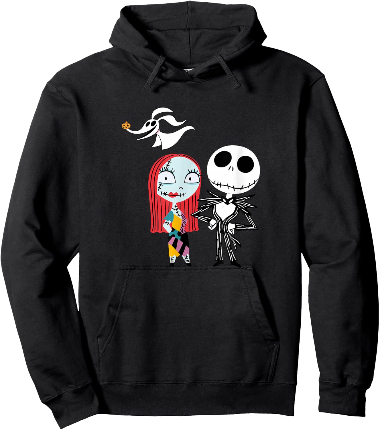 Disney - Nightmare Before Christmas Jack and Sally Hoodie - Hoodie | Black