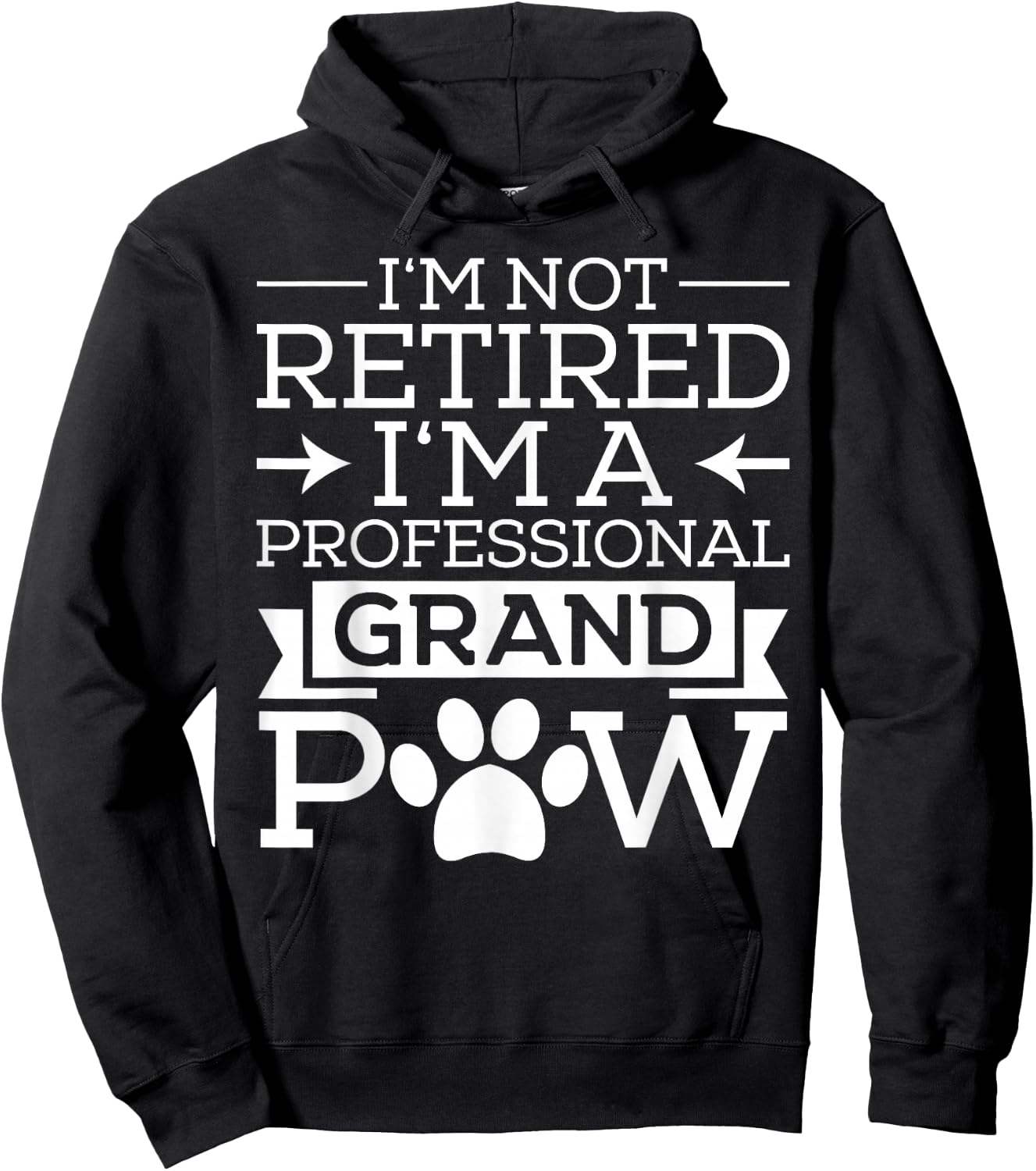 Grand Paw Shirt Grandpa Grandpaw Gifts Dog Lover Gift Men Hoodie - Hoodie | Black