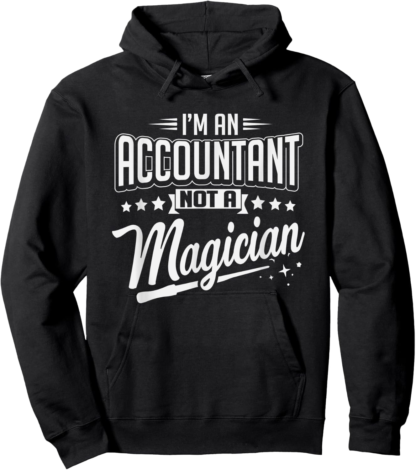 Im Accountant Not Magician CPA Accounting Christmas Hoodie - Hoodie | Black