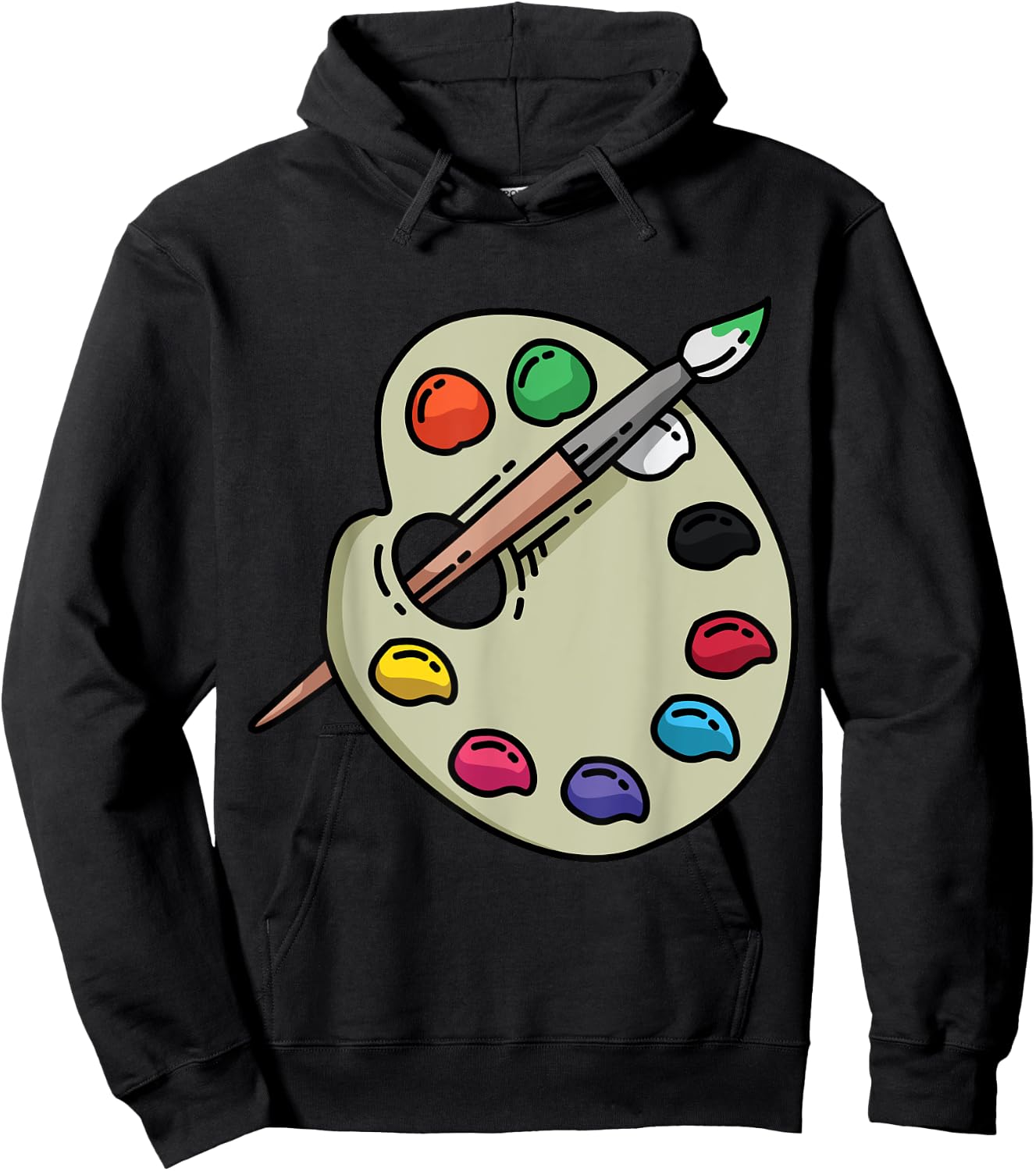 Painter Art Teacher Eazy Lazy Halloween Costume Women Kids Hoodie - Hoodie | Black